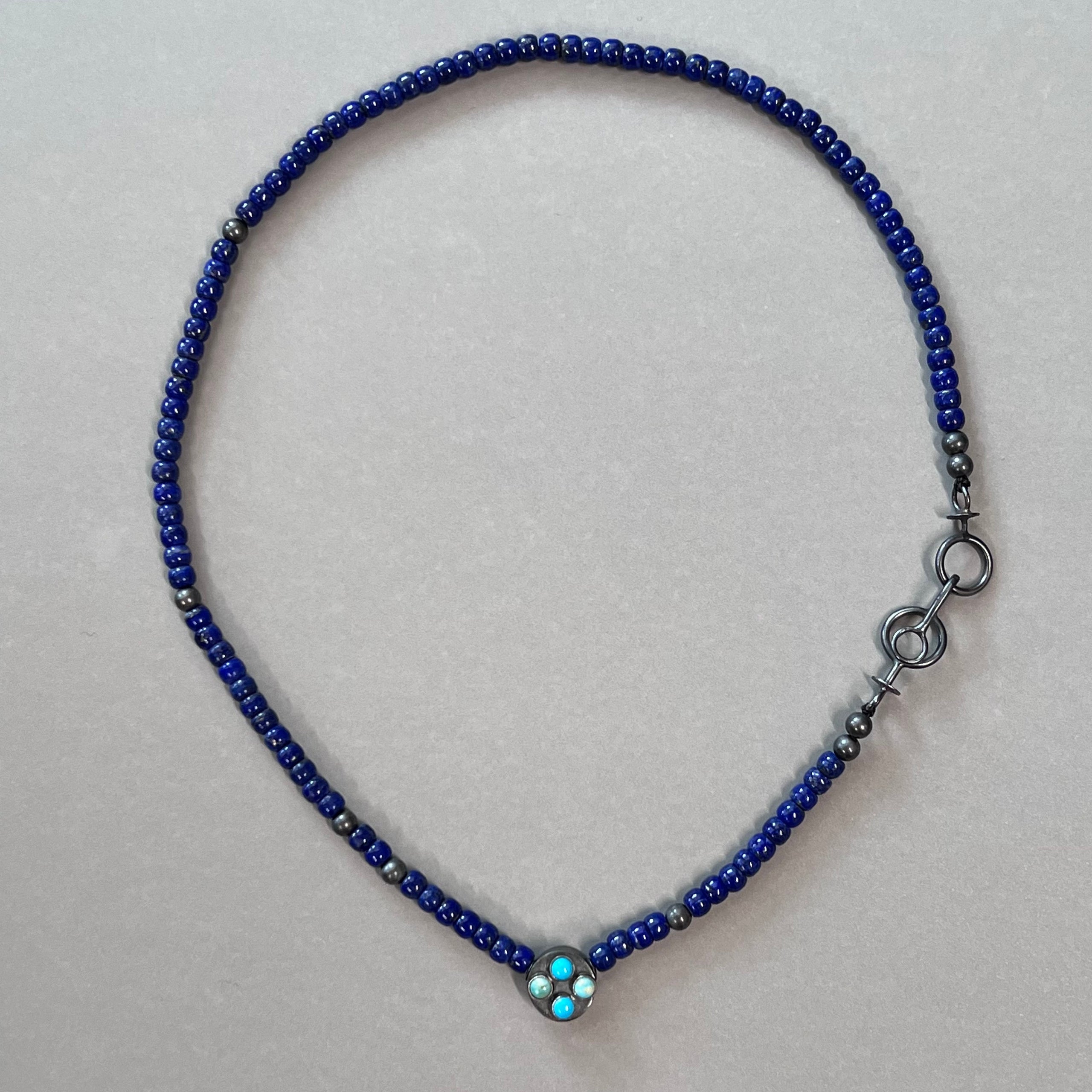 Lapis and Turquoise beaded necklace